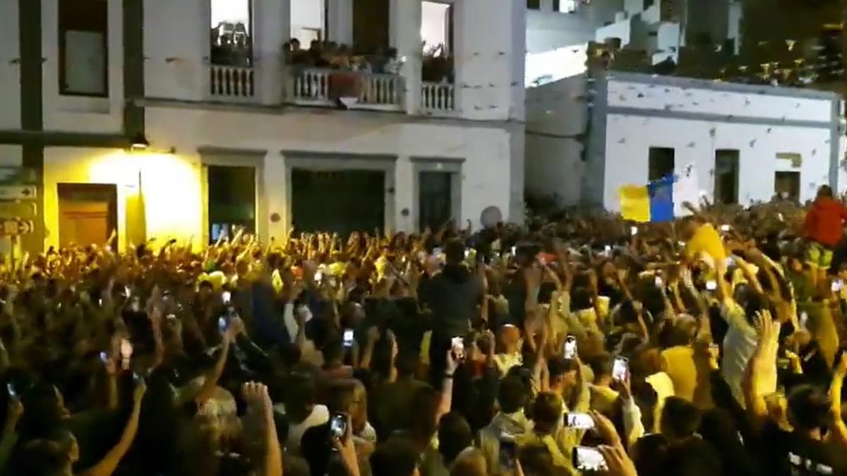 Los voladores dan paso a la Rama de Agaete