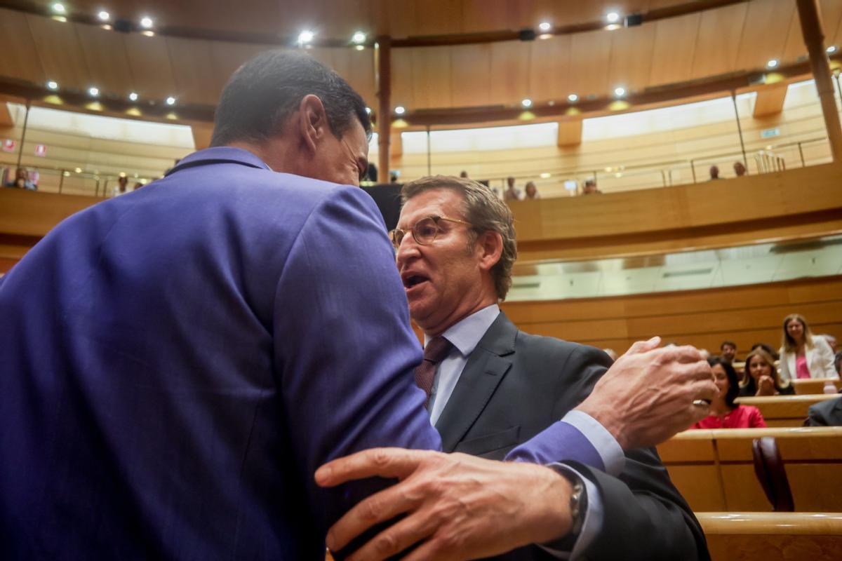 Pedro Sánchez y Alberto Núñez Feijóo.