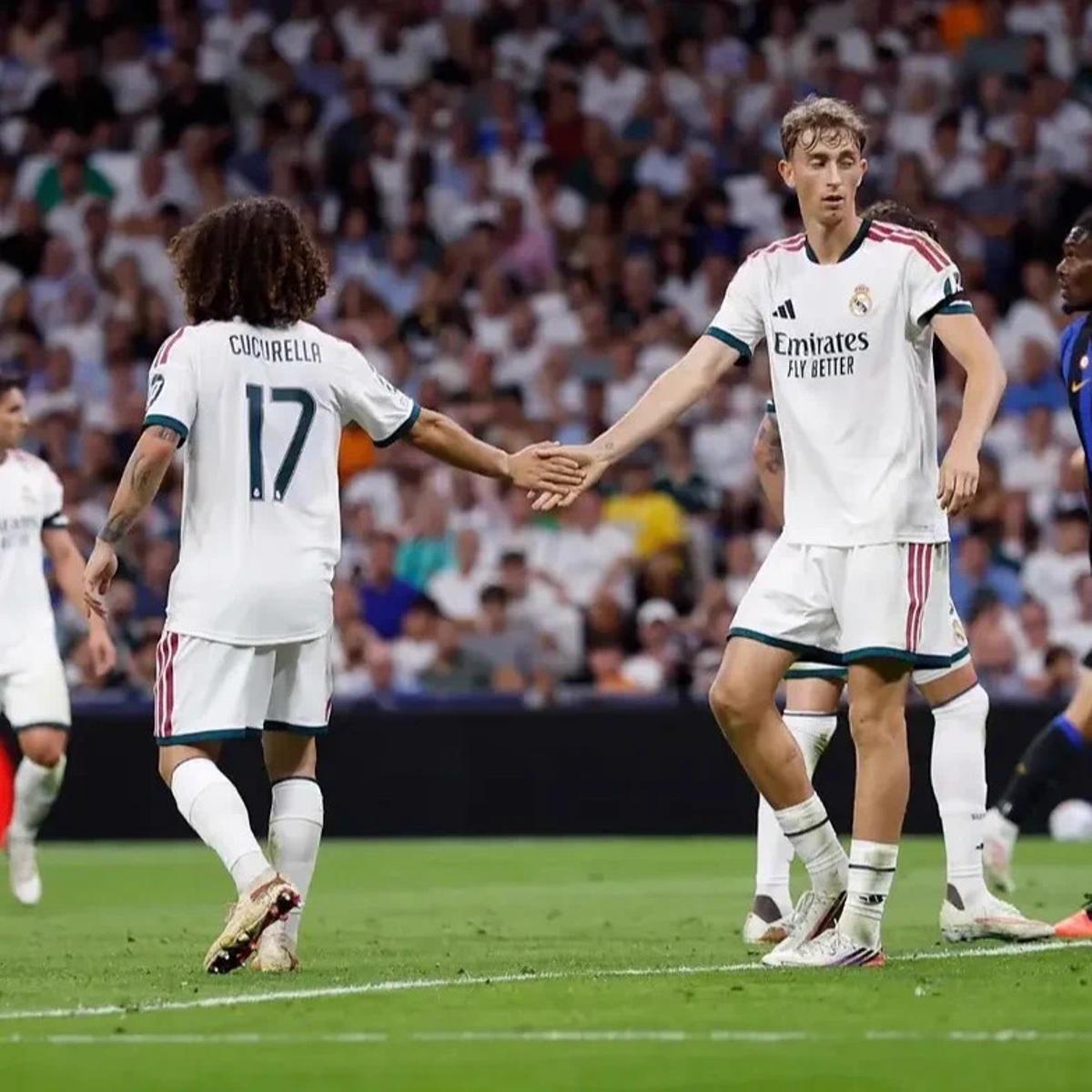 Huijsen y Cucurella defendiendo la camiseta del Real Madrid