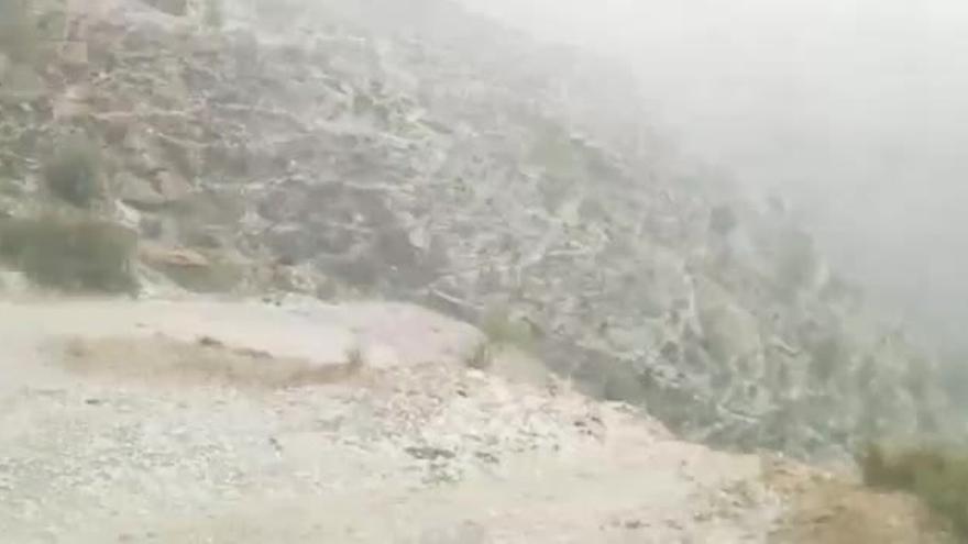 Tormenta con granizo en la Todolella