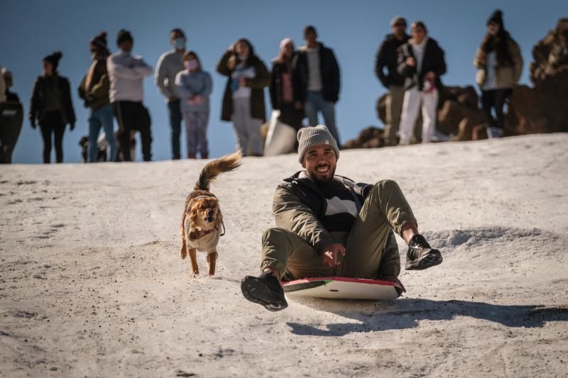 Nieve en el Parque Nacional del Teide