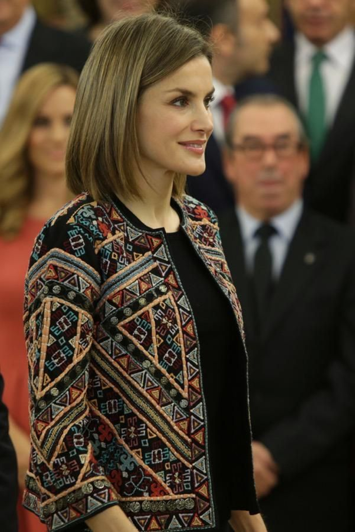 Letizia Ortiz con chaqueta de Zara, de 79,99 euros