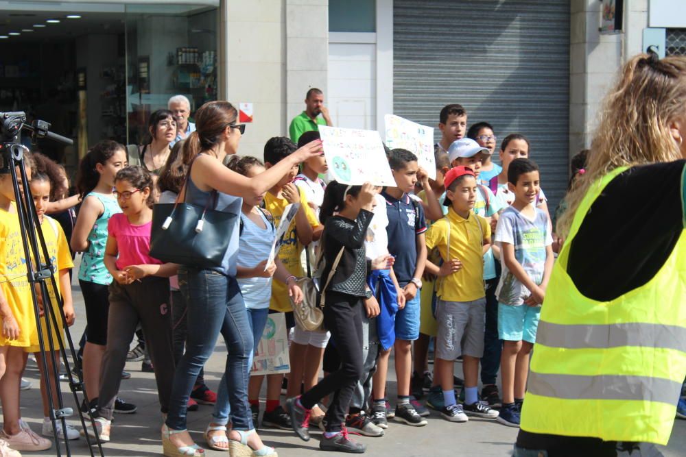 Escolars de Figueres contra el canvi climàtic