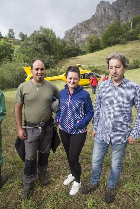 Rescate del montañero desaparecido en Somiedo