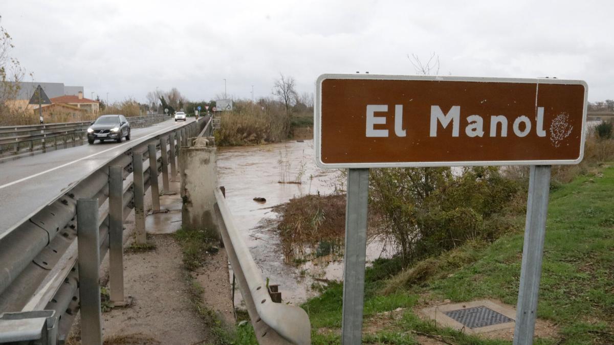 Les imatges de la crescuda del riu Manol