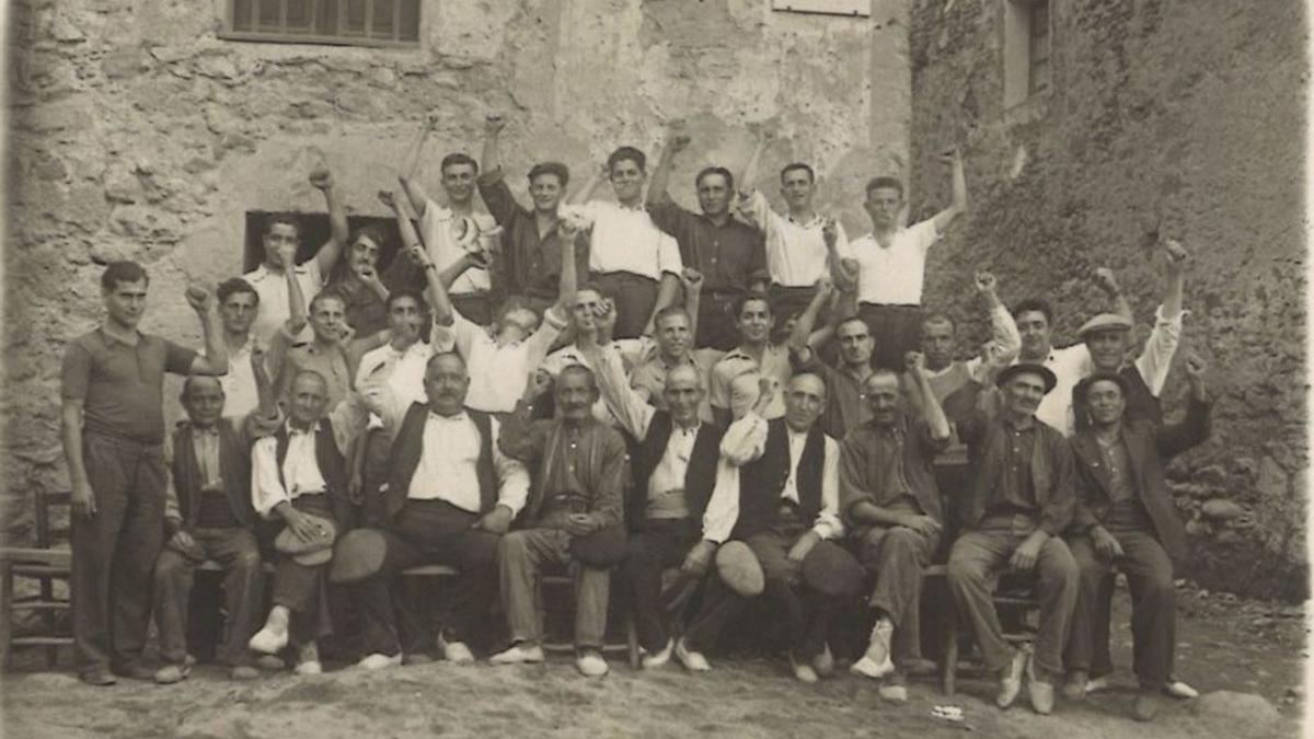 Una fotografia del 1928 amb alguns dels socis