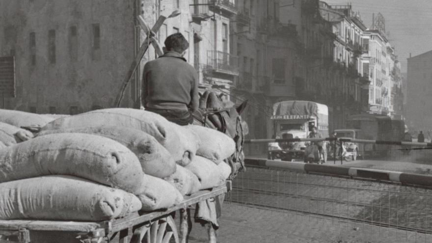 Una imatge del carrer de Santa Eugènia feta per Morillo el 27 de gener de 1960. | MIQUEL MORILLO