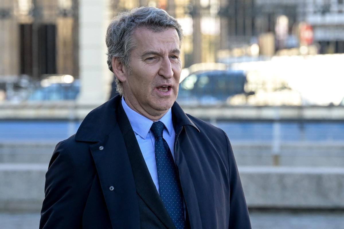 El presidente del PP, Alberto Núñez Feijóo. / M. Dylan. Europa Press