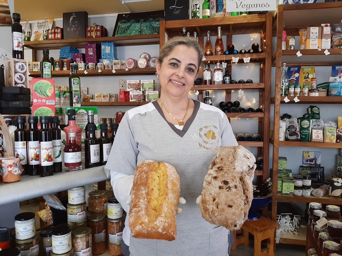 Irene Vázquez, con su pan gallego