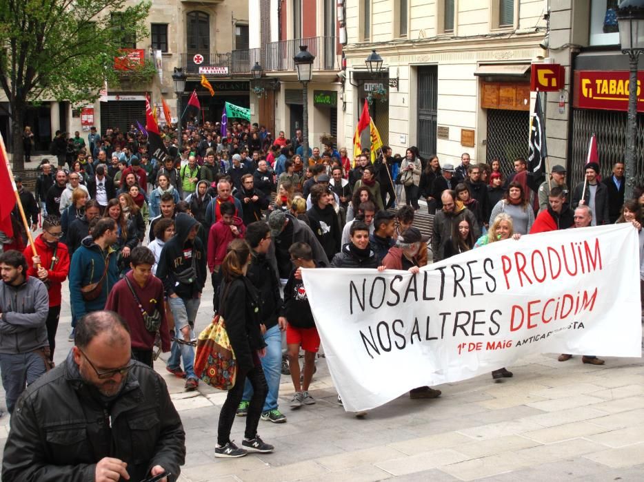 Manifestació de l'1 de maig a Manresa