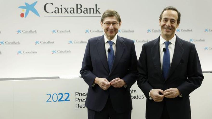 CaixaBank gana 3.145 millones de euros en 2022, un 29,7% más