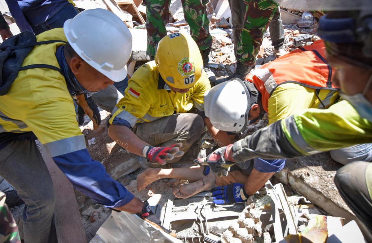 Terratrèmol a l'illa de Lombok a Indonèsia