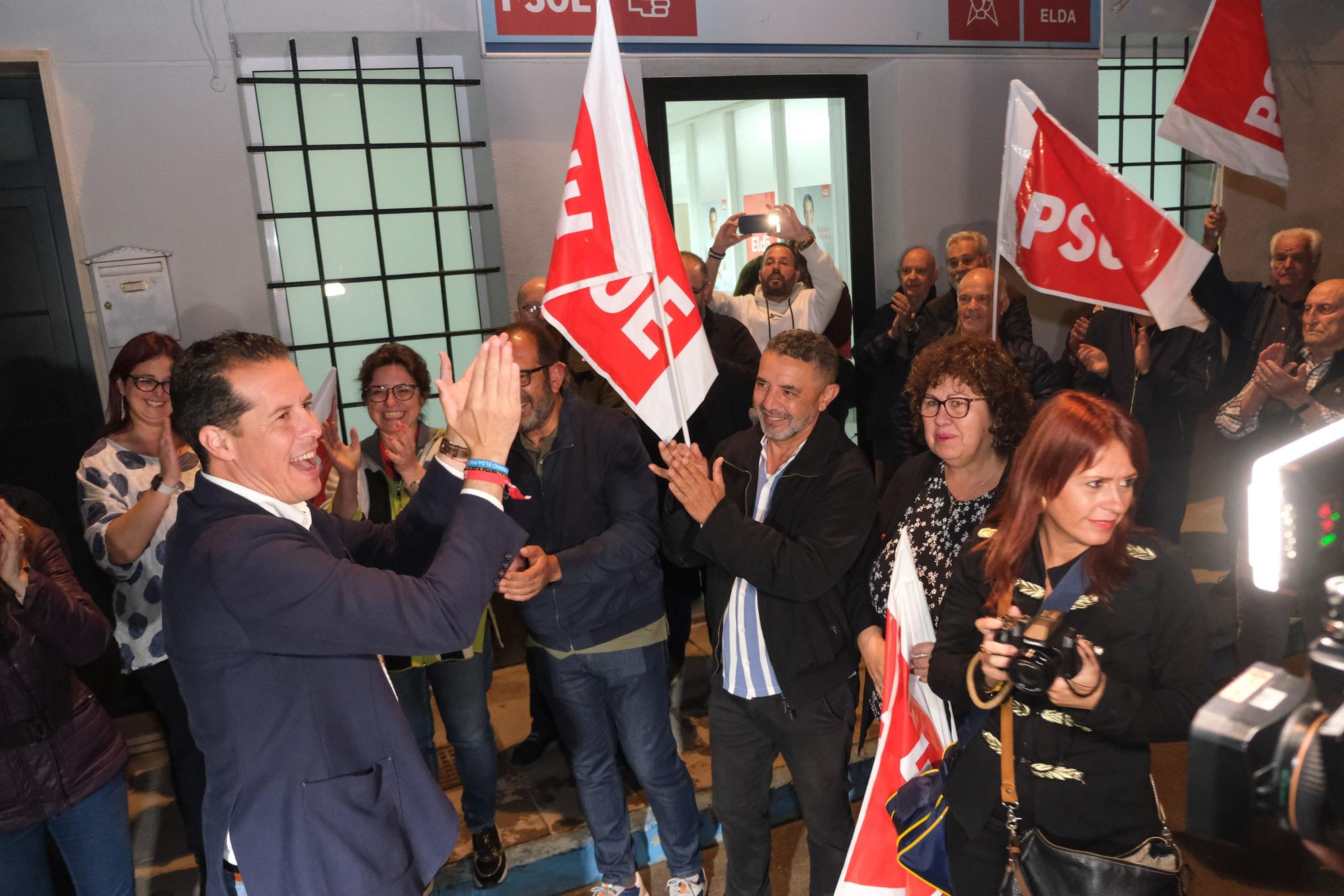 Así ha sido la noche electoral en el PSOE de Elda