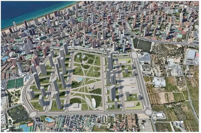 Los promotores del plan Ensanche Levante de Benidorm cifran en 570 millones la inversión para desarrollar el sector