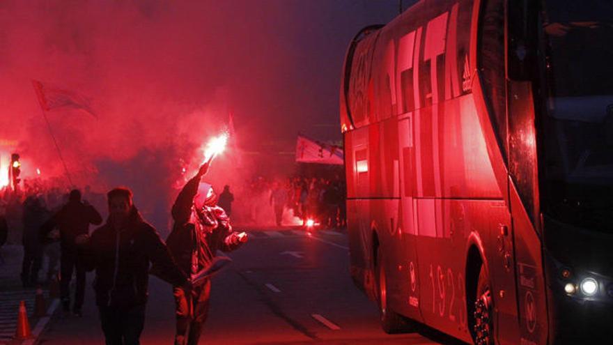 Bengaleo en la previa de un partido en Balaídos. // J. Lores