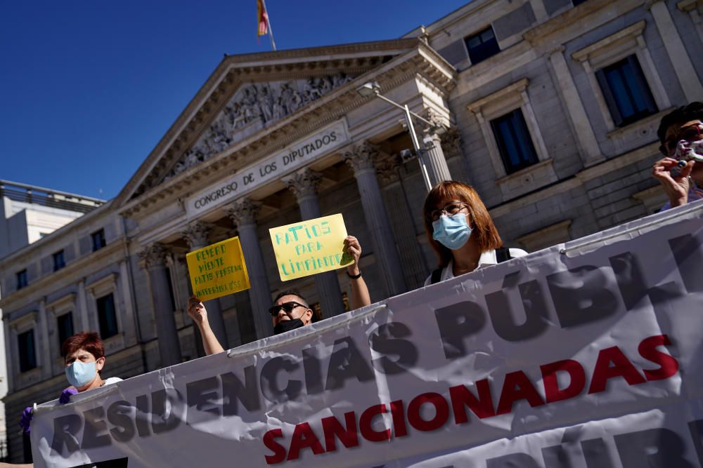 Restricciones y protestas en Madrid