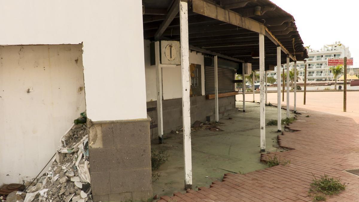 Imagen del estado que presenta actualmente el Parque Europeo, en la urbanización El Veril de Playa del Inglés.