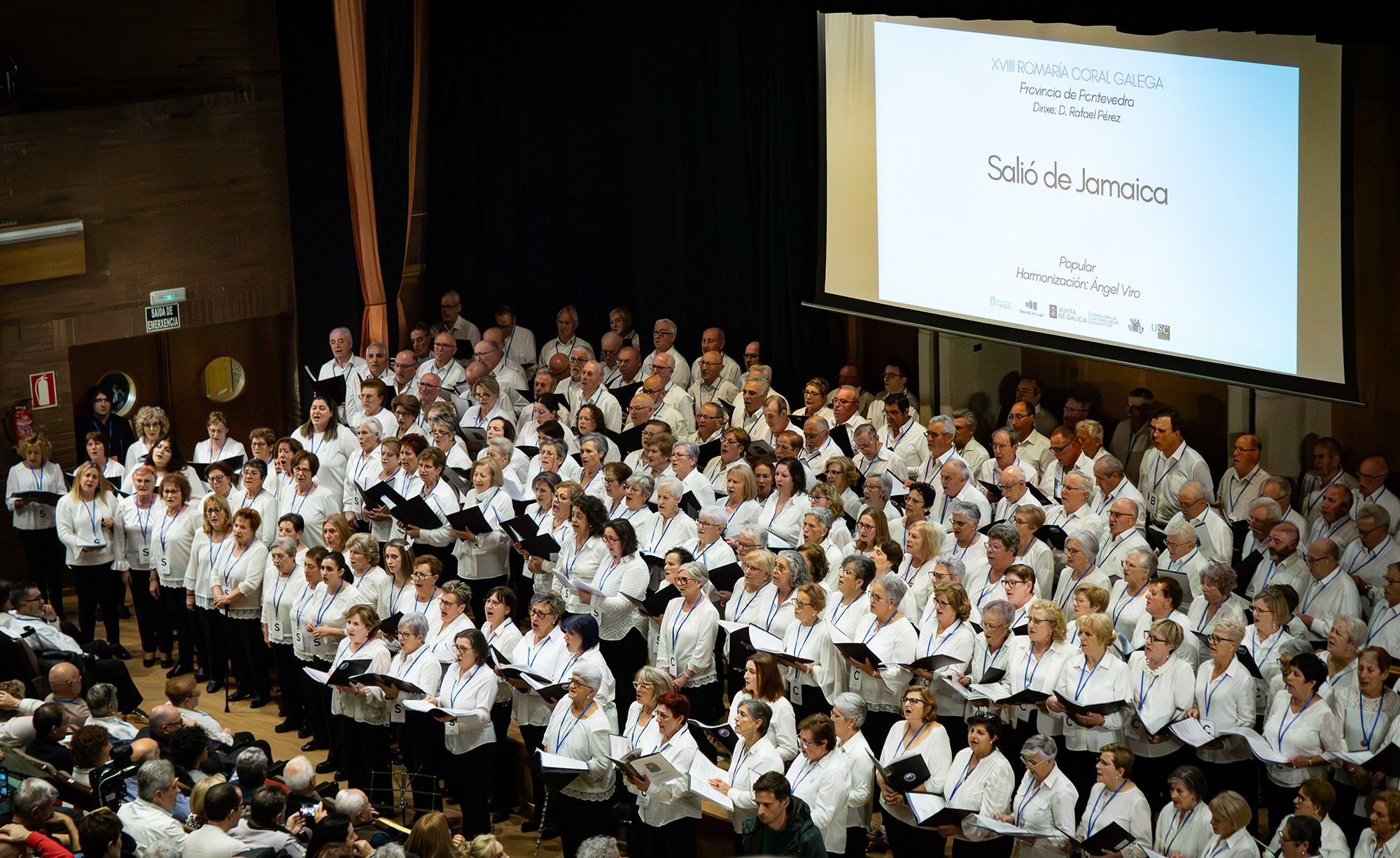 Romaría Coral Galega en el auditorio de Veterinaria de Lugo.