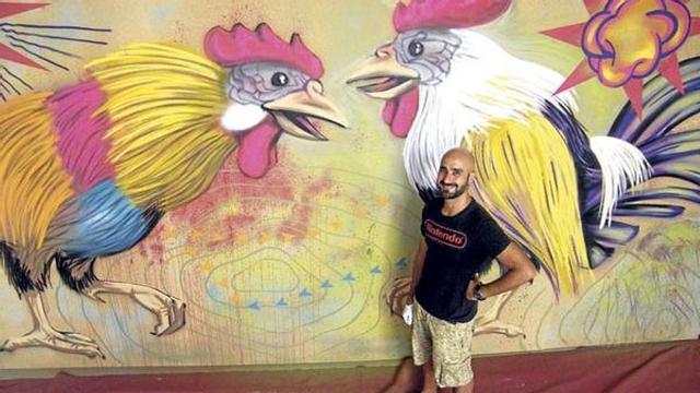 Diesmal völlig legal mit der Spraydose unterwegs: Soma alias Marc Peris im Casal Solleric