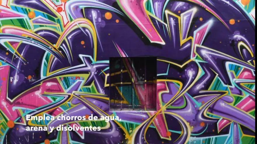 Grafitis y pintadas del mobiliario urbano de A Coruña