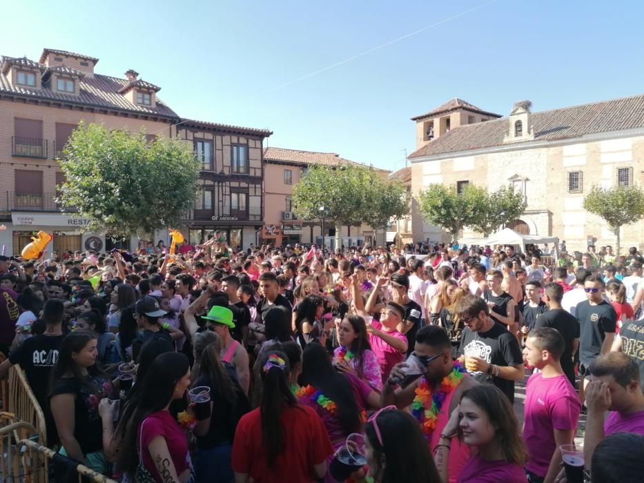 Animado desfile de peñas de Toro.