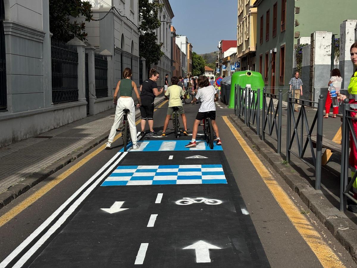 La calle Anchieta, cortada por la Semana Europea de la Movilidad.