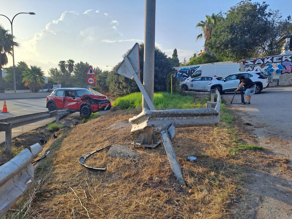 Estas son todas las fotos del accidente de tráfico cerca de Sant Rafel