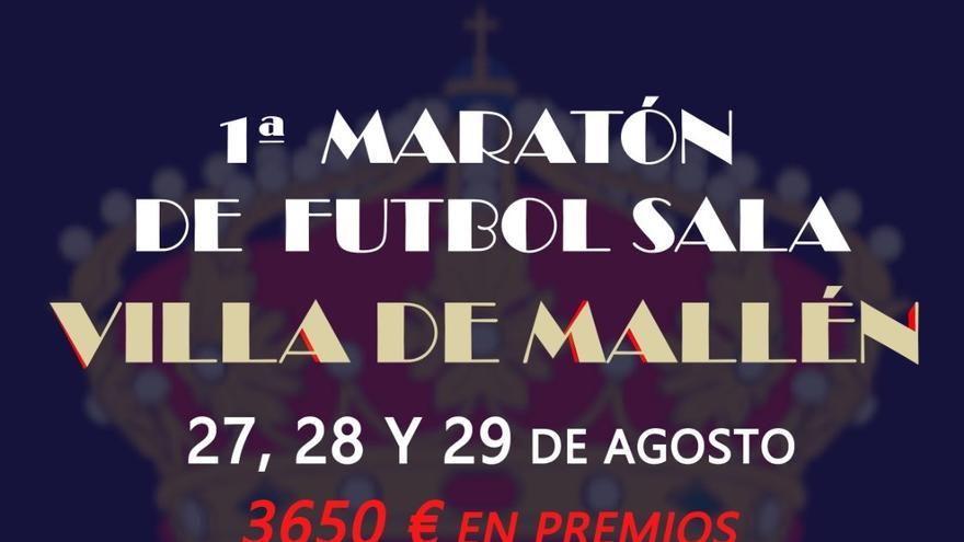 Cartel de la  presentación de la Maratón de Mallén