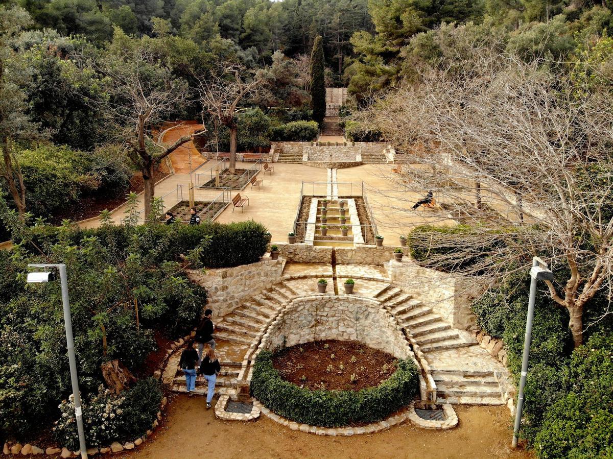 Parte renovada del parque del Guinardó, uno de los proyectos ganadores de los Presupuestos Participativos, elegidos por la ciudadanía.