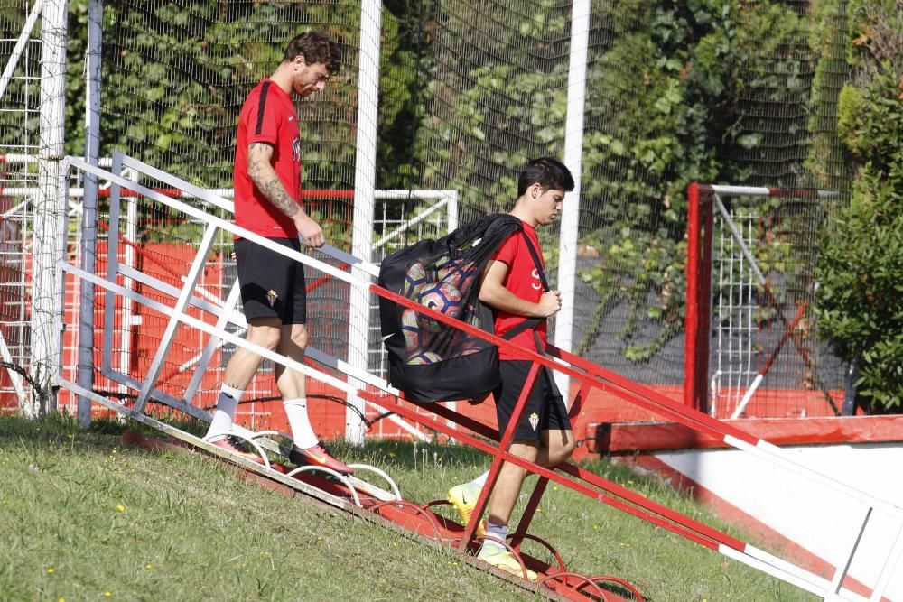 Entrenamiento del Sporting de Gijón