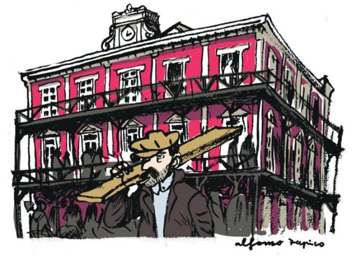 De cómo Mieres edificó su Ayuntamiento