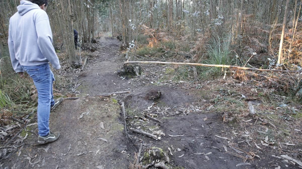 Zona de Deva donde cayó el ciclista.