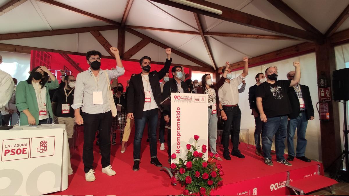 Asamblea del PSOE de La Laguna de 2022 en la que Luis Yeray Gutiérrez fue reelegido secretario general local.