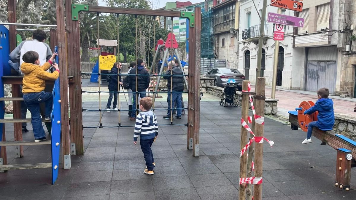 Niños en el parque de La Atalaya.