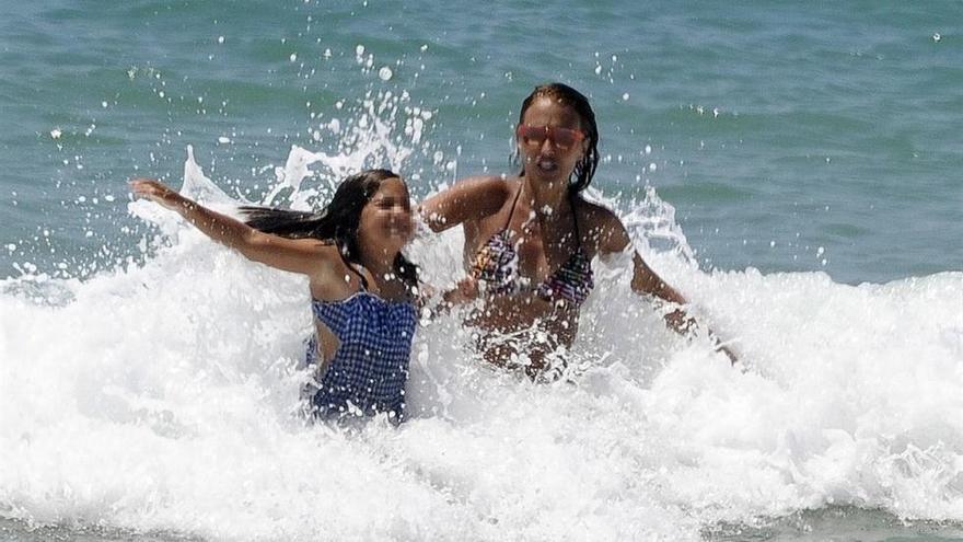 Paula Echevarría y su hija Daniela.