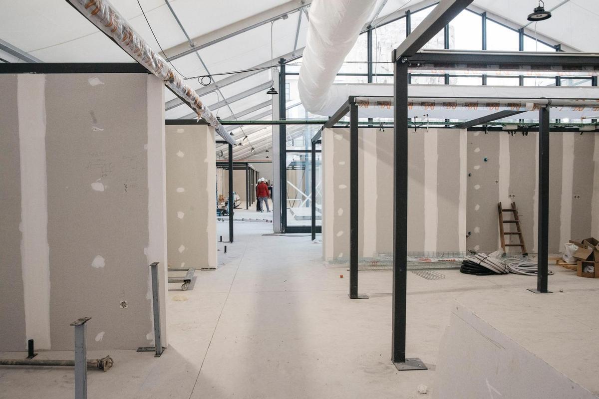 El nuevo mercado provisional de Castelló en imágenes