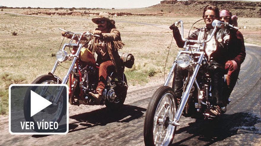 Dennis Hopper y Peter Fonda en &#039;Easy Rider&#039;.