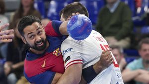 Una acción del duelo entre el Barça y el Granollers de este viernes.