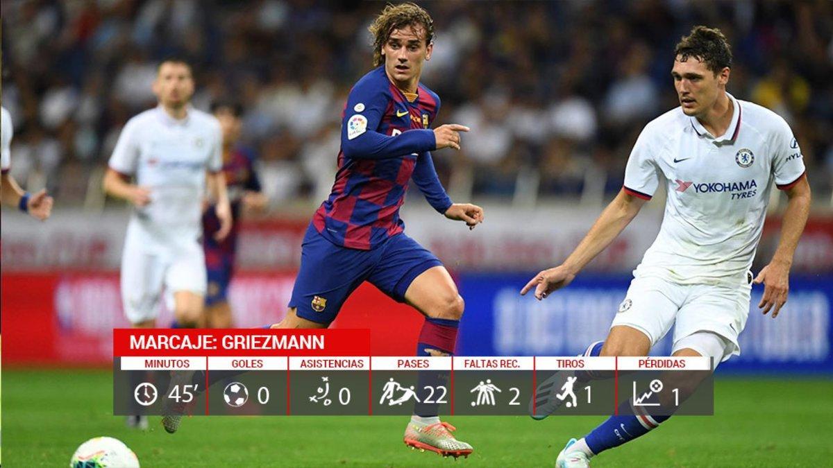 Griezmann jugó sus primeros minutos con el Barcelona