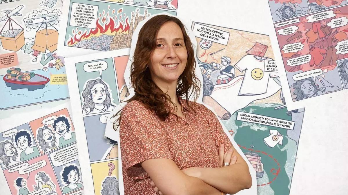 Clara Mallart, autora del còmic La vida secreta de la roba