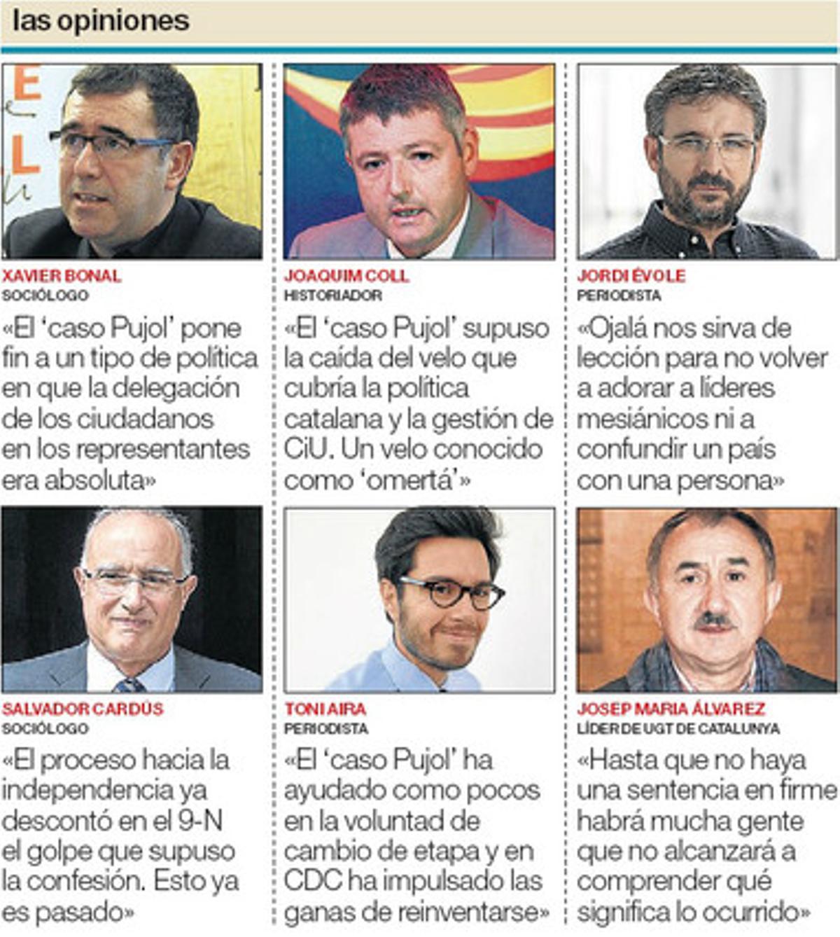 Diversos analistes comenten la confessió de l’expresident’ Jordi Pujol un any després.