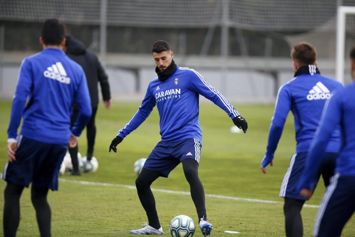 Entrenamiento del Real Zaragoza de hoy 24 de enero