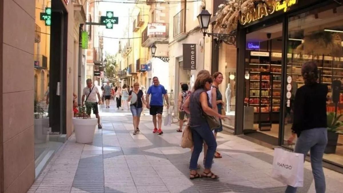 Comerços de Figueres, en una imatge d'arxiu.