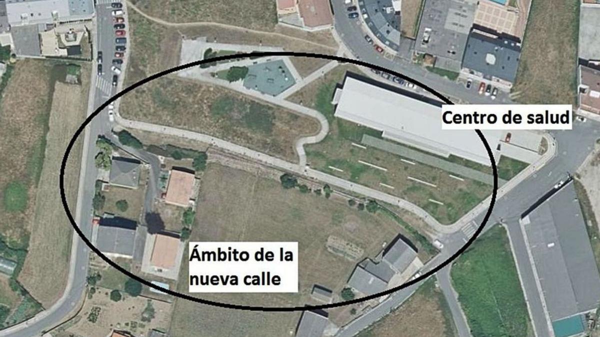 Zona en la que se construirá la nueva calle en Vilarrodís. |  // LA OPINIÓN
