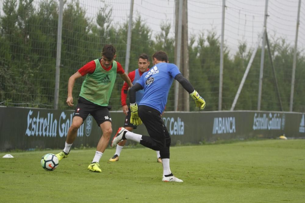 Entrenamiento del Celta en A Madroa