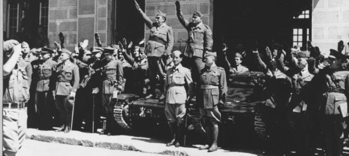 Imagen que retrata un momento del alzamiento militar.