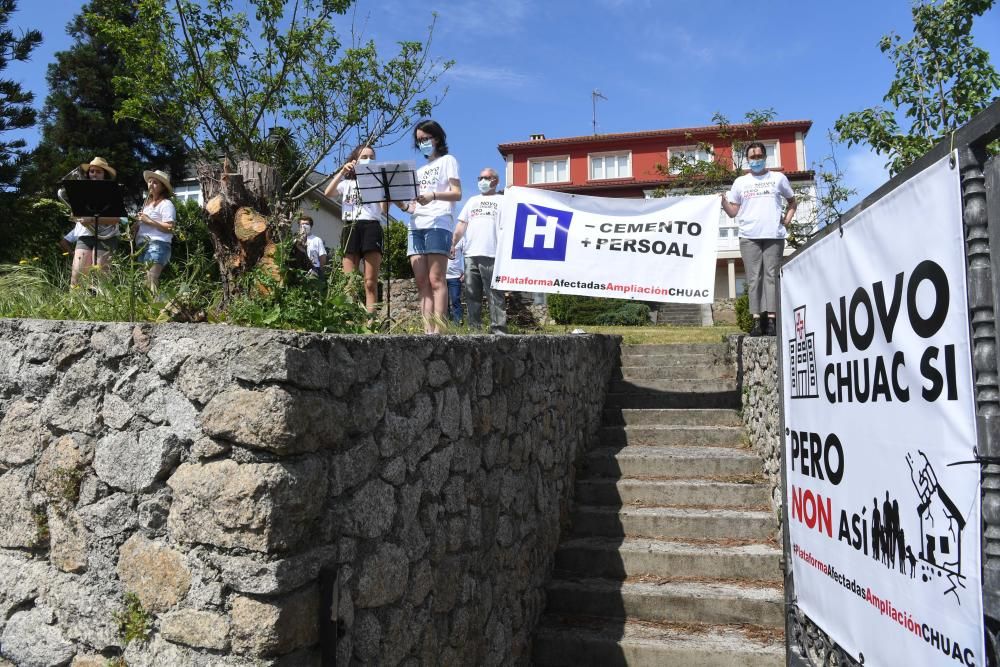 Acto de los afectados por la ampliación del CHUAC