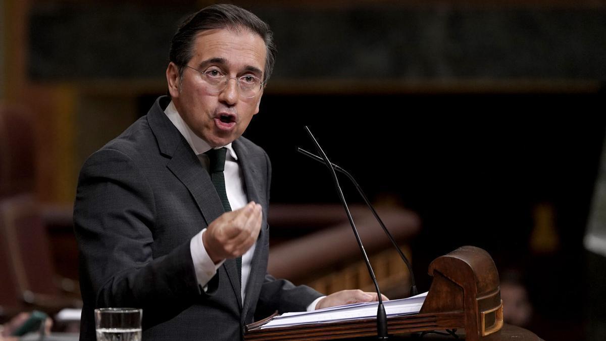 Madrid. 07 05.2026. José Manuel Albares, comparece en el Congreso de los Diputados