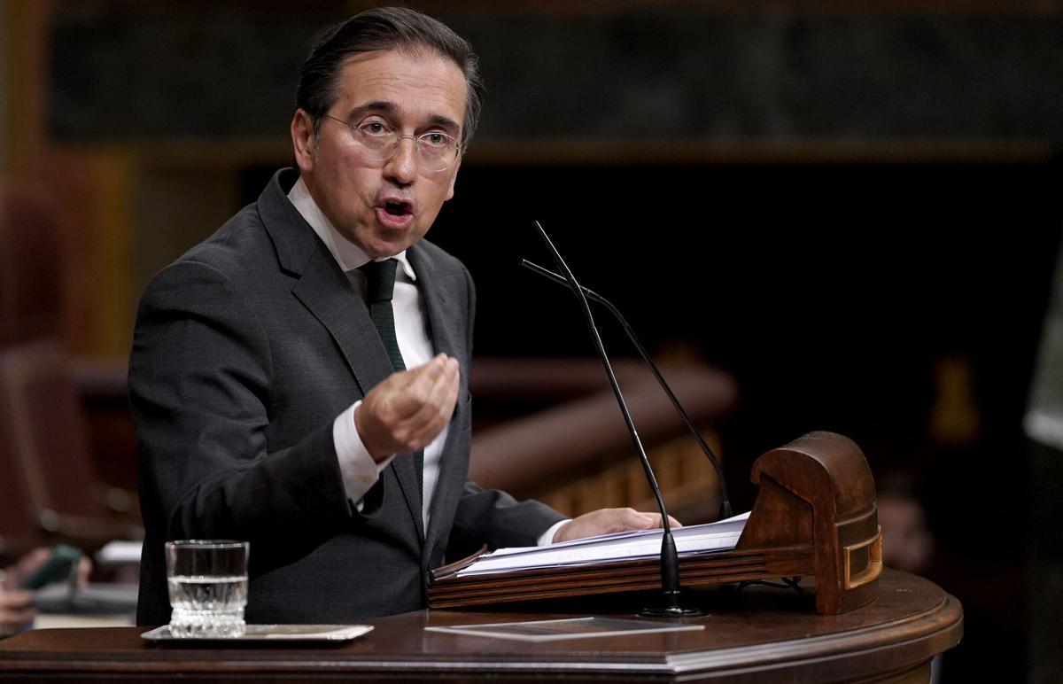 Madrid. 07 05.2026. José Manuel Albares, comparece en el Congreso de los Diputados