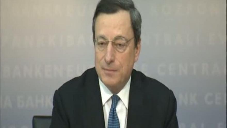 Draghi asegura que el rescate depende solo del gobierno de España